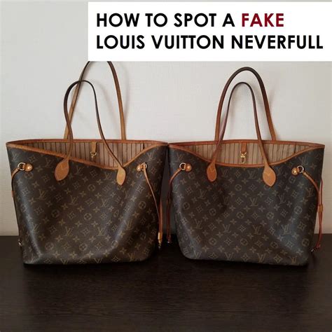 fake lv neverfull vs real